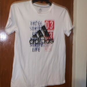 Adidas THREE STRIPE LIFE BADGE OF SPORT TEE shirt TShirt